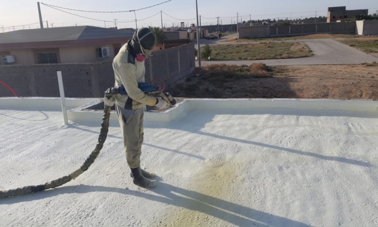 عزل فوم مائي وحراري